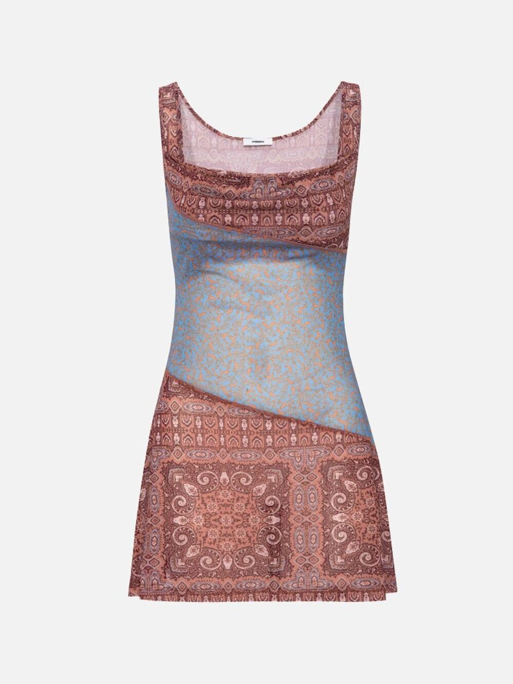 Miaou Ginger Dress Periwinkle Paisley